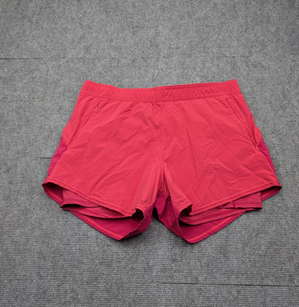 Fair Harbor Shorts Womens Large Pink Lined Athletic Running Swim Beach Outdoors
